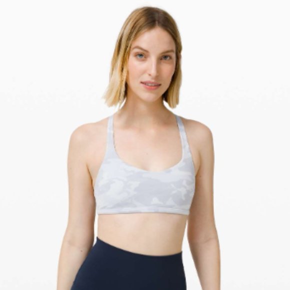 LULULEMON FREE TO BE GRAY CAMO SPORTS BRA - Picture 4 of 5